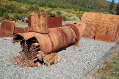 
A boiler amongst the Summit ironmongery, September 2009